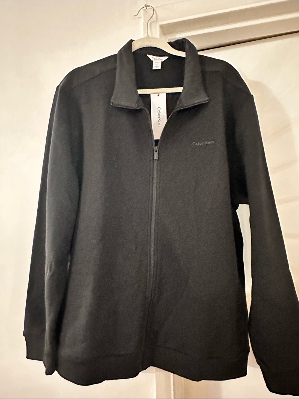 Calvin Klein Men’s Black Zip-Up Sweater Jacket